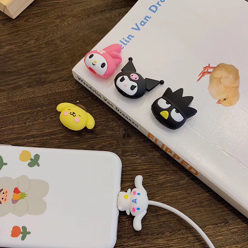 SANRIO Phụ Kiện Bảo Vệ Dây Cáp Chống Gãy Cho Iphone Android