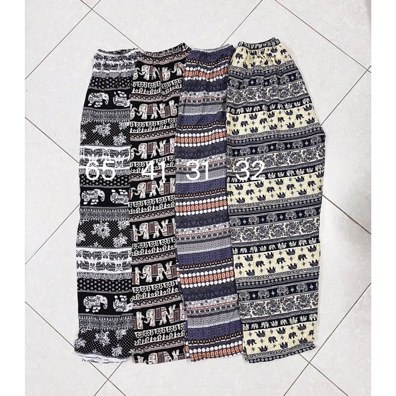 Com bo 3 Quần lanh thổ Cẩm suông ( lanh lụa) size 50-70kg