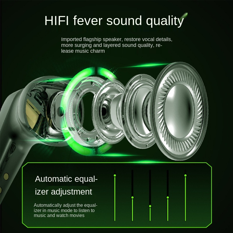 Tai nghe chơi game itikun không dây Tws bluetooth 5.0 độ trễ thấp với mic