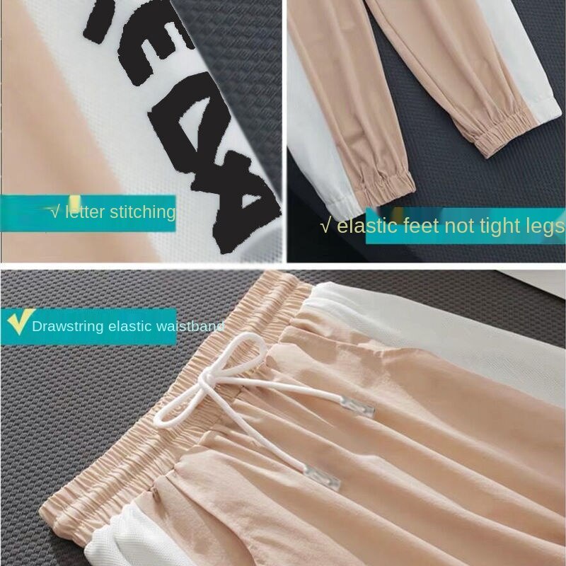 Spring and Summer Handsome Hip-Hop Pants Female Korean Students Loose Track Pants Slimming New Casual All-Matching Super Popular