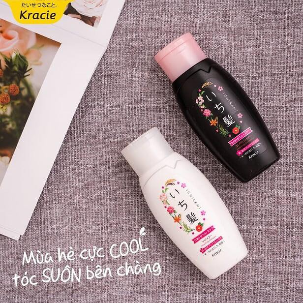 Combo 60 gói dầu gội và dầu xả nhật bản suôn mượt Ichikami chai 10ml/ gói chính hãng