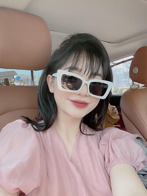 Kính mắt vuông Hot Trend đủ 4 màu trắng, đen, be, hồng | BigBuy360 - bigbuy360.vn