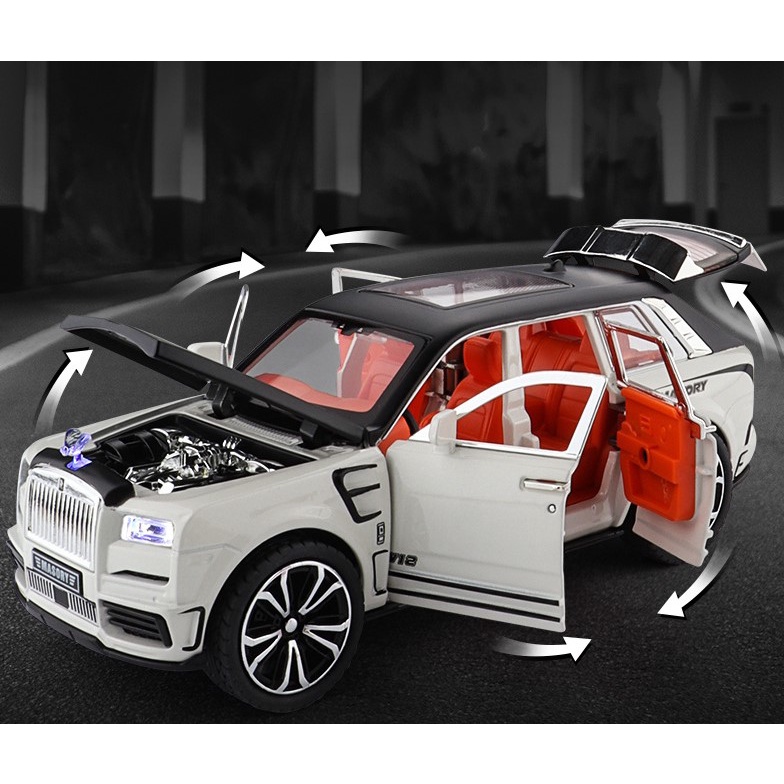 Mô hình kim loại siêu phẩm Rolls Royce Cullinan Mansory tỷ lệ 1:32
