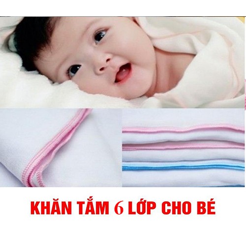 Khăn Xô Tắm 6 Lớp Xuất Nhật kích thước 80x 80cm