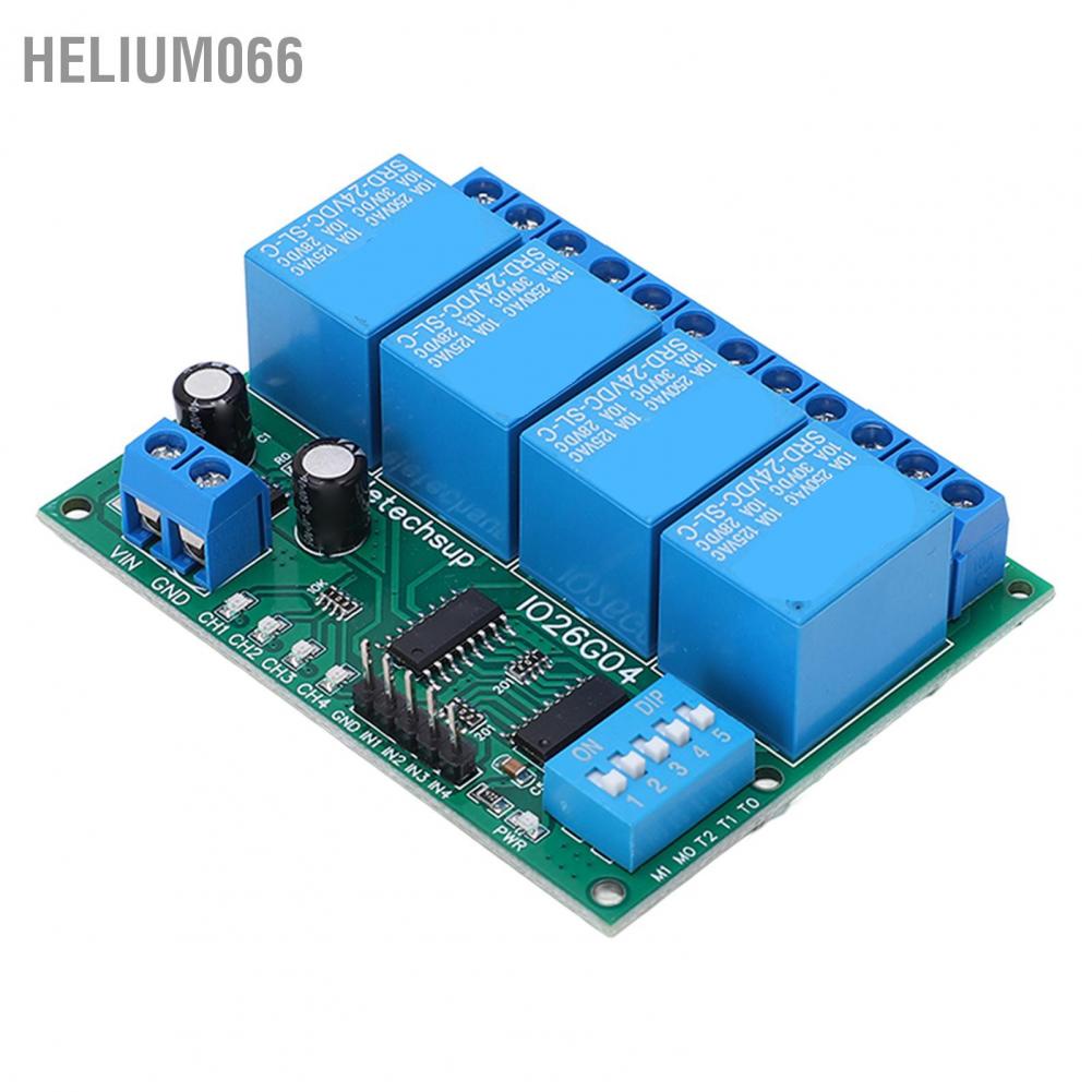 Mô-đun chuyển tiếp 4 kênh điều khiển chuyển mạch DC 24v dành cho thiết bị điện tử