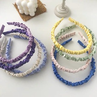 Băng Đô, Bờm Tóc Nhún Lụa Satin Daisy