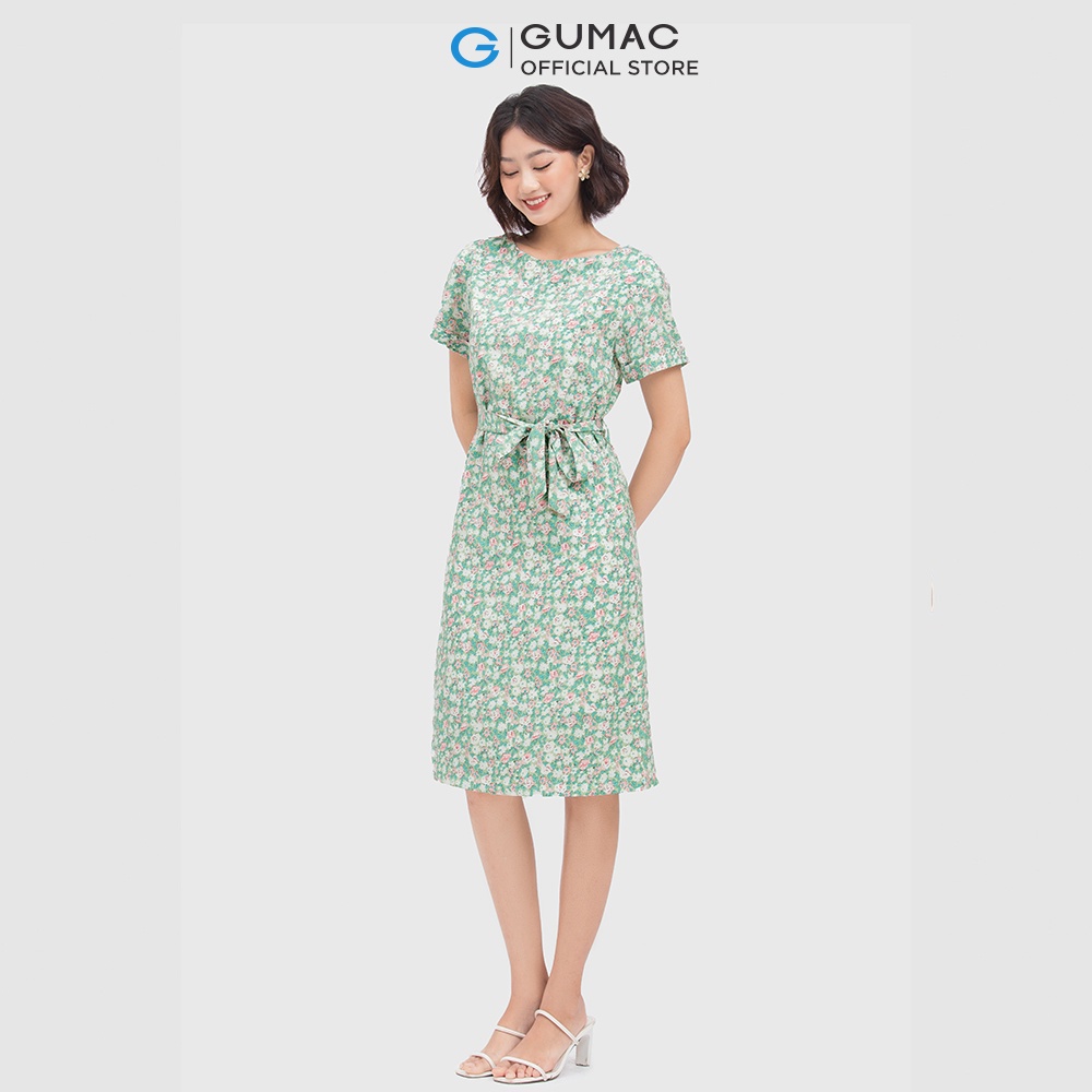 [Mã WABRGUM giảm 10% tối đa 30K đơn 99K] Đầm nữ suông buộc dây thời trang GUMAC DC04052 | WebRaoVat - webraovat.net.vn