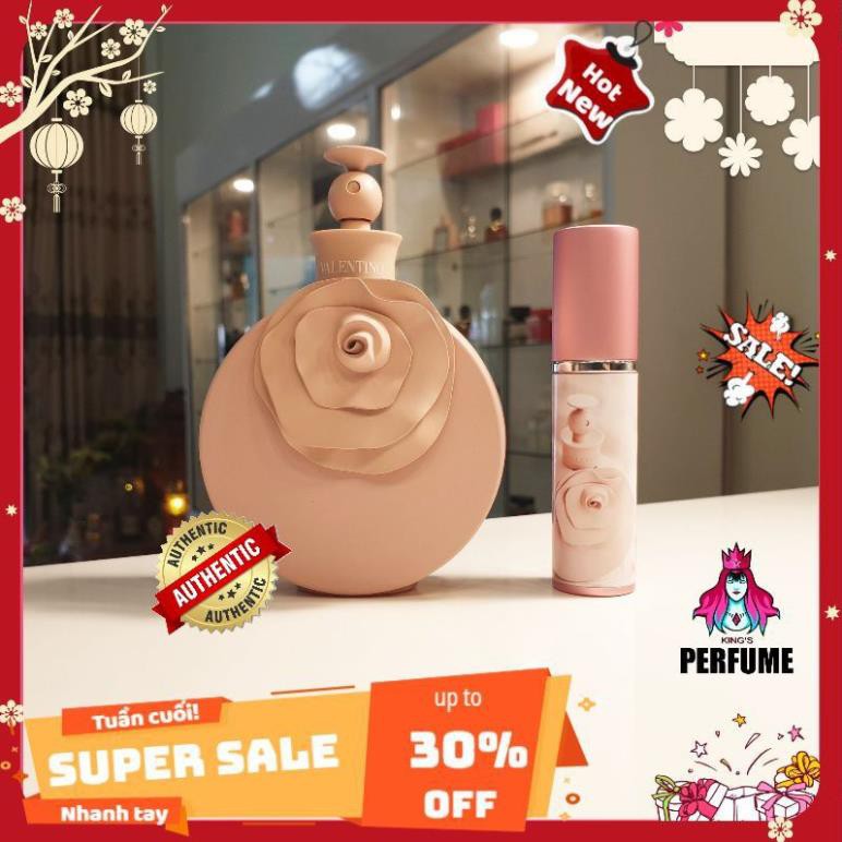 Paris Perfume [Chính Hãng] Nước Hoa Mini 𝗩𝗮𝗹𝗲𝗻𝘁𝗶𝗻𝗮 𝗣𝗼𝘂𝗱𝗿𝗲_Cô Nàng Mang Hơi Hướng Quyến Rũ Gợi Cảm