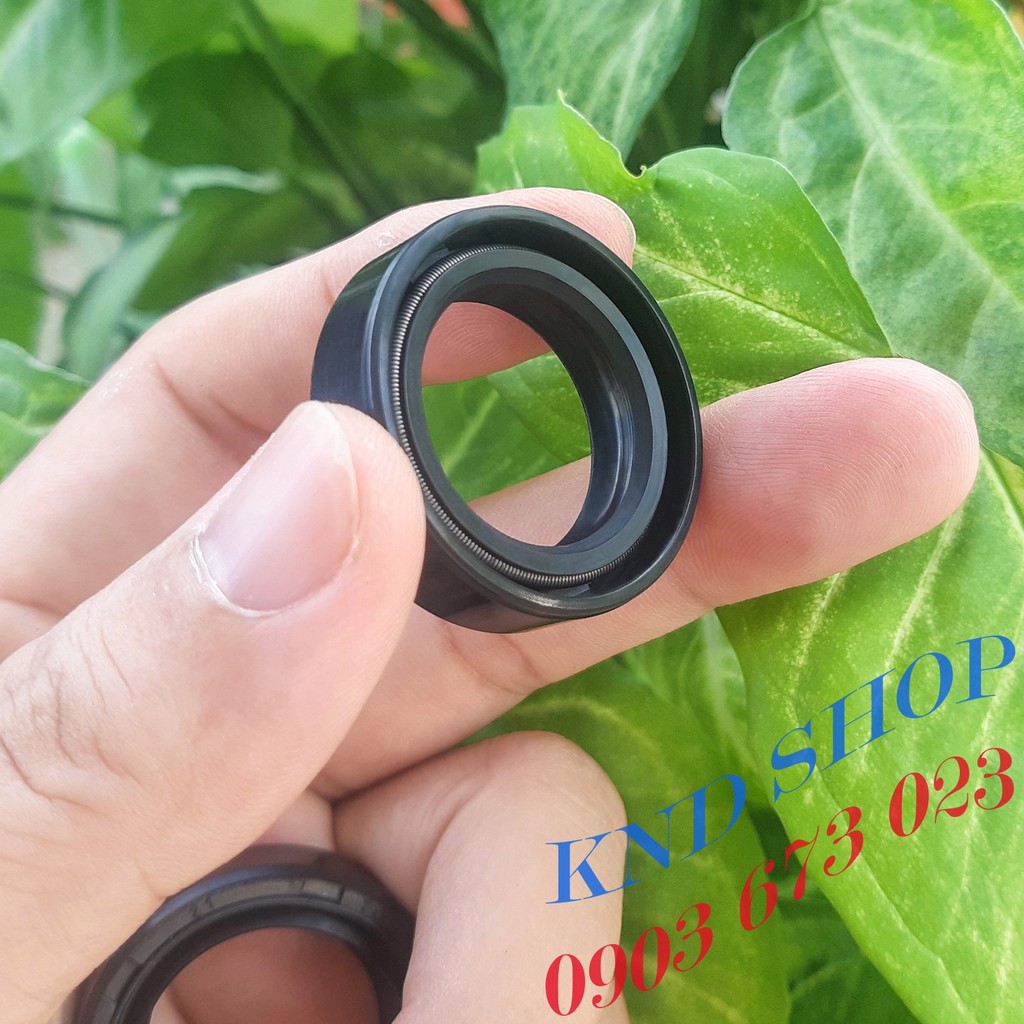 Phốt dầu phuộc giảm sóc trước xe Dream, Wave, Exciter, Nouvo, Mio, Janus,...loại vòng đệm cao su 2 lò xo DC 26*37*10.5