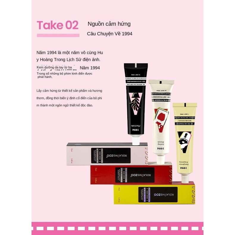 Rocking zoo Kem Dưỡng Ẩm Da TayThích Hợp Làm Quà Tặng Cho Mùa Thu Và Mùa Đông