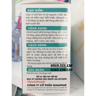 Gạc rơ lưỡi y tế trẻ em TANAPHAR
