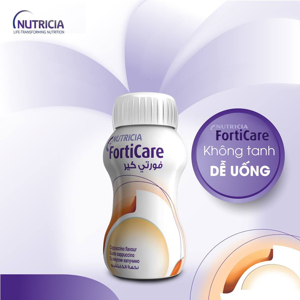 FORTICARE 1 lốc (4 chai) - Sữa dinh dưỡng cho bệnh nhân ung thư [foticare]