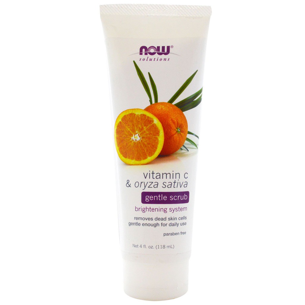 TẨY TẾ BÀO CHẾT NOW VITAMIN C & ORYZA SATIVA GENTLE SCRUB