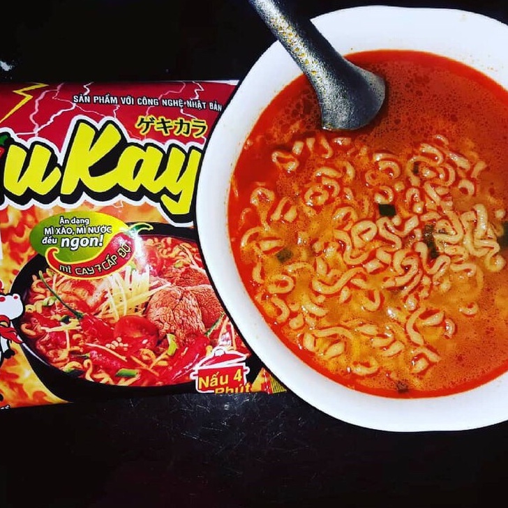 Phở trộn, Mì tôm cay 7 cấp độ Siukay Vị Bò, Hải Sản.