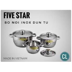 Bộ nồi Five star đun từ