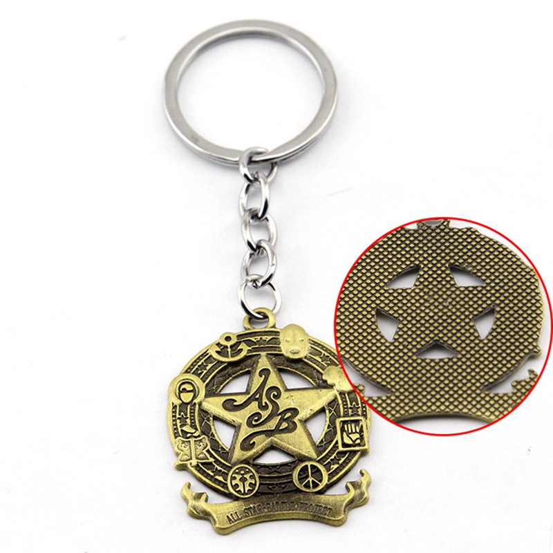 Móc Khóa Kim Loại Phong Cách Phim Jojo 's Bizarre Adventure Độc Đáo