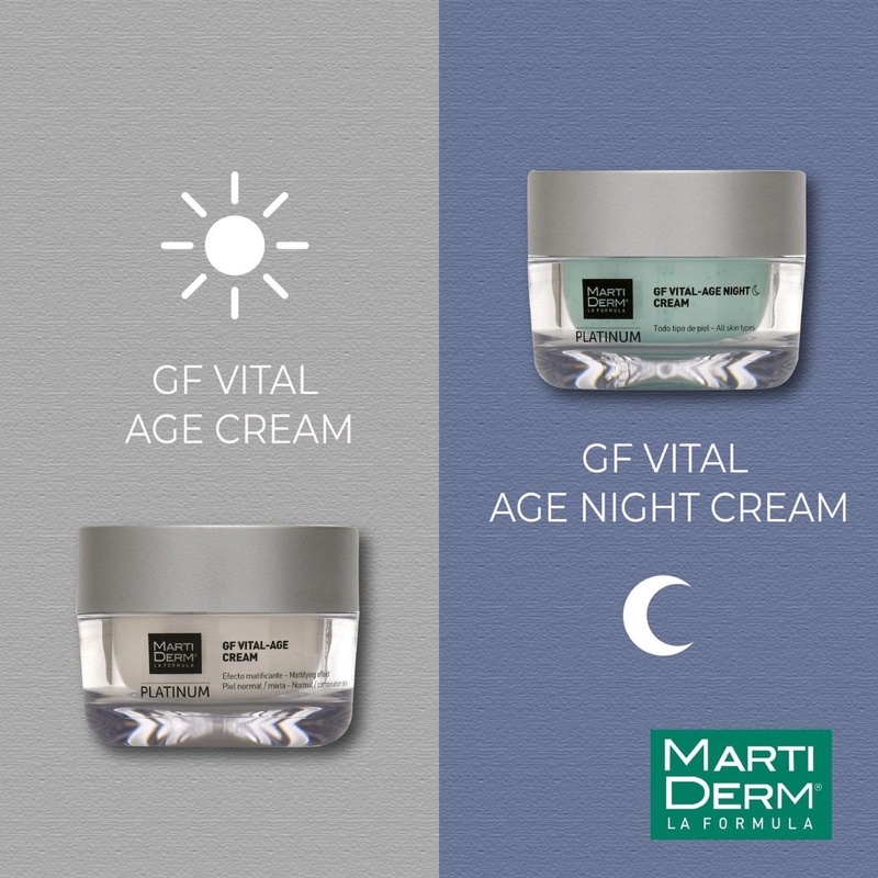 [Hàng  Công Ty] Kem Dưỡng Phức Hợp 1% Retinol MartiDerm Platinum GF Vital Age Night Cream