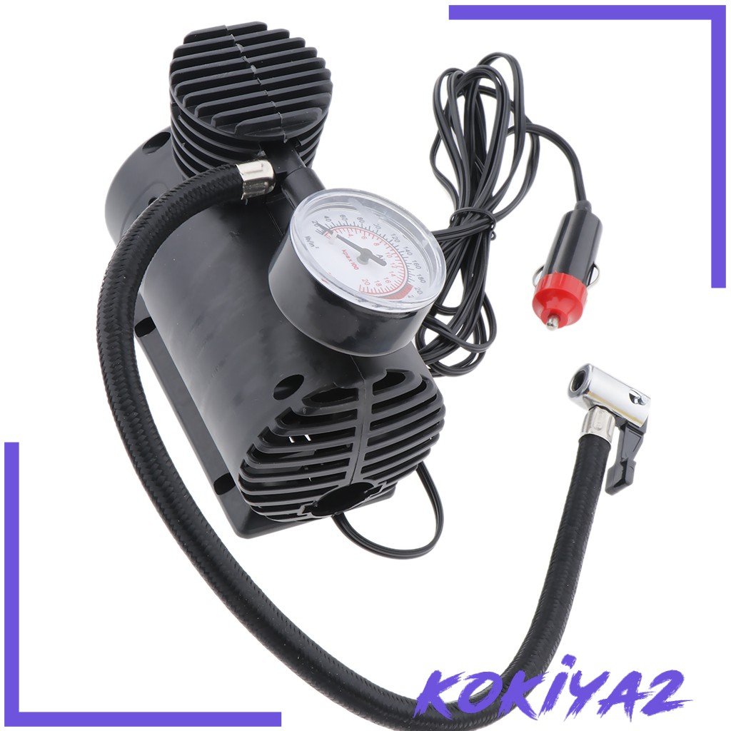 Máy Nén Khí Mini Kokaya2 300 Psi 12v Kèm Đồng Hồ Đo Áp Suất Lốp Xe Hơi