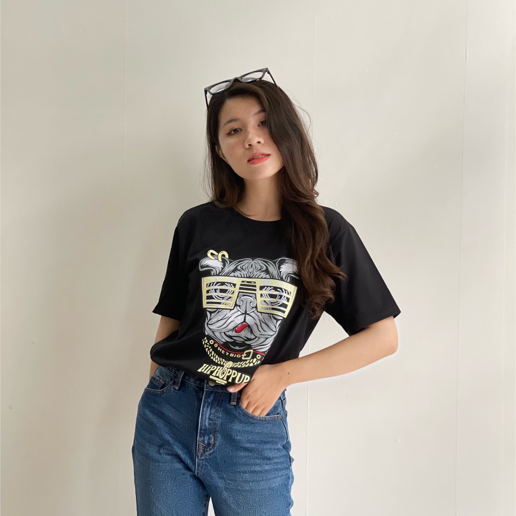 ÁO THUN CỔ TRÒN NỮ HIPHOP CỰC CHẤT , PHONG CÁCH , SIÊU HOTT