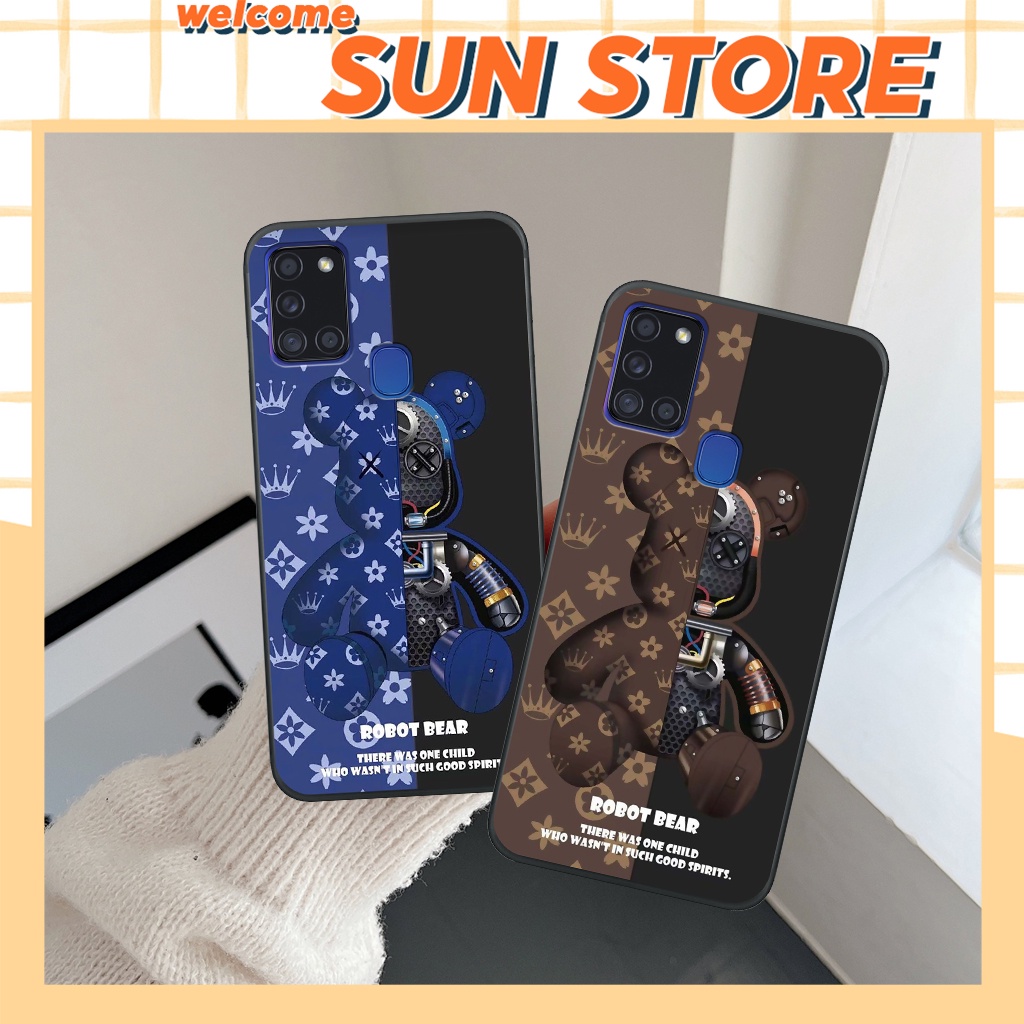 Ốp Samsung A21S/ M21 gấu cute, dễ thương, ốp lưng dẻo thời trang giá rẻ