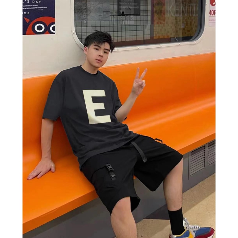 FOG FEAR OF GOD double-line ESSENTIALS summer tide brand couple loose E short-sleeved T-shirt