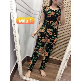 Đồ bộ trung niên vải thun gân size 50 kg dưới 70kg
