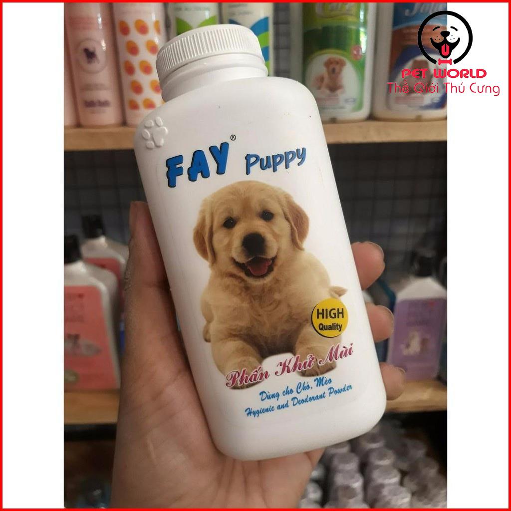 Phấn Fay Puppy khử mùi, tắm khô cho chó (120g)