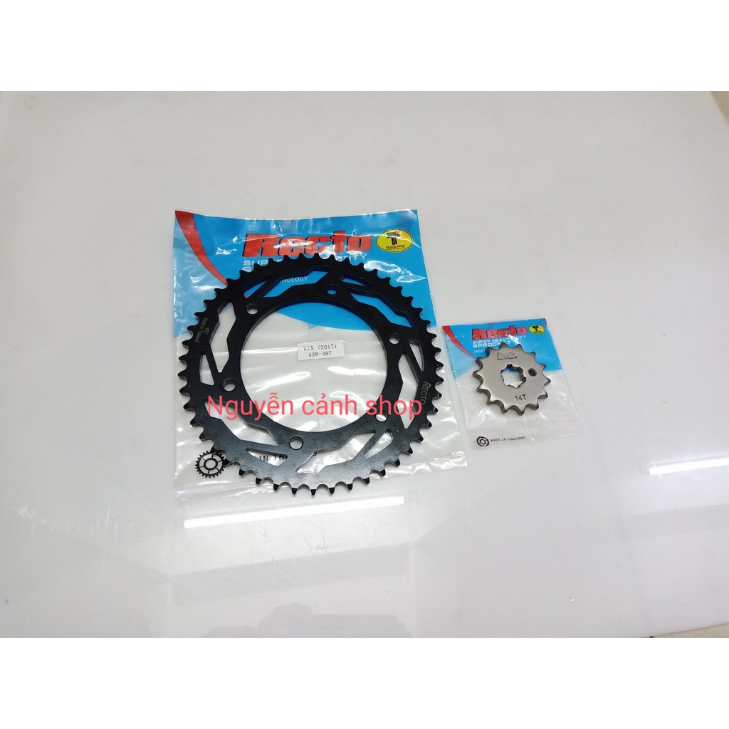 Nhông dĩa recto xe R15 V3 hai món