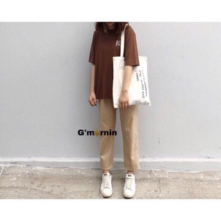 Quần BASIC PANTS KAKI màu be-đen UNISEX CỰC ĐẸP