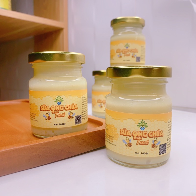 Sữa ong chúa tươi nguyên chất 100% 100gr - trắng mịn da, giảm nám, bồi bổ dức khoẻ, tăng cường sinh lý | Bột Natural