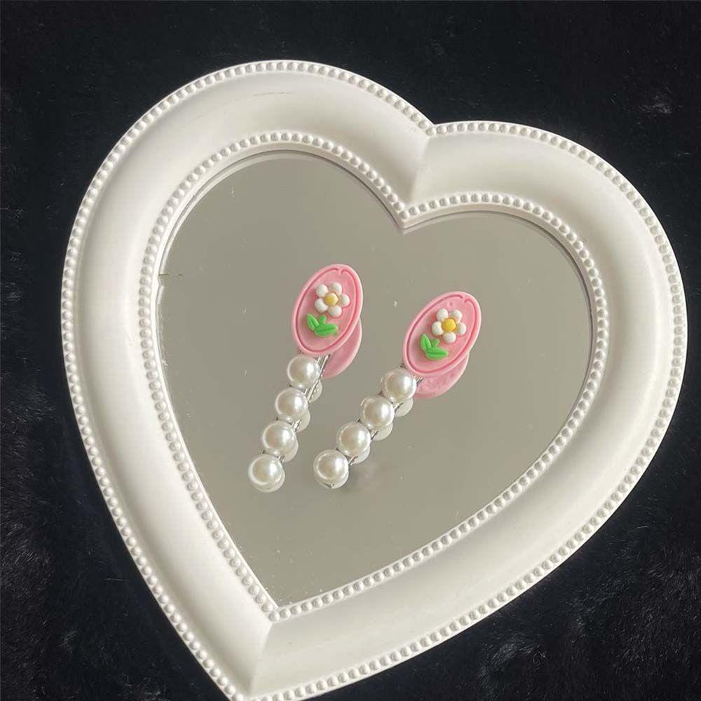 IVORY Kẹp Tóc Hoa Tulip Hồng Phong Cách Hàn Quốc Cổ Điển Cho Nữ