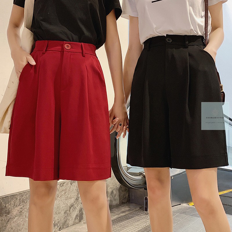Quần short nữ ống rộng, đùi nữ, sooc lửng cạp cao trẻ trung thanh lịch Xưởng May Trinh Kiều