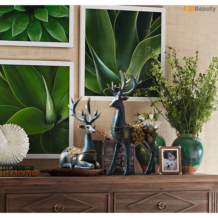 🦌Tượng Cặp Hươu Nai Decor🦌 Đồ trang trí Nội Thất Phòng Khách, Phòng Ngủ Cao Cấp Đẹp Rẻ - F20Beauty - Phong cách hiện đại | BigBuy360 - bigbuy360.vn