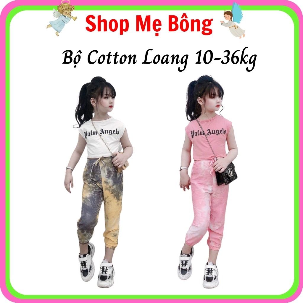 Bộ Cotton Mùa Hè Loang Bé Gái BG2306 - Shop Mẹ Bông 92