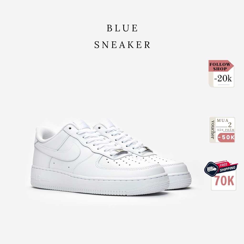 [Video + Ảnh Thật ] Giày Sneaker Nam Nữ AF1 Trắng (fullbox+freeship)