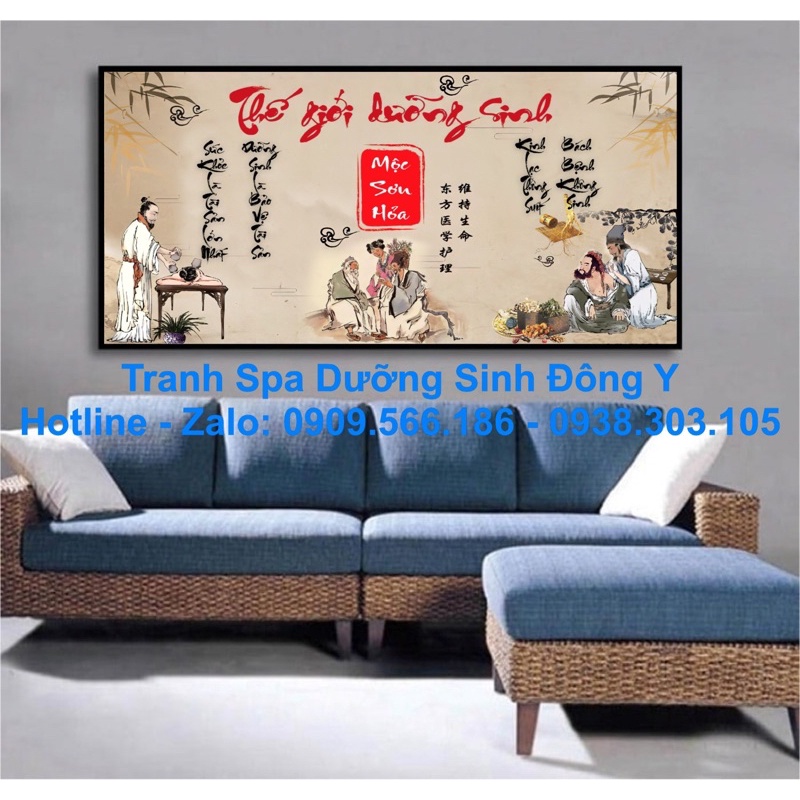 TRANH TREO TƯỜNG SPA DƯỠNG SINH ĐÔNG Y - VẬT LÝ TRỊ LIỆU CHO SPA