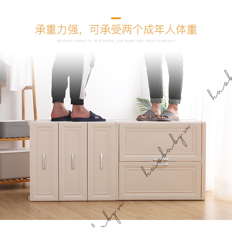 [Haobaby shop] Tủ đựng quần áo 5 tầng cho bé