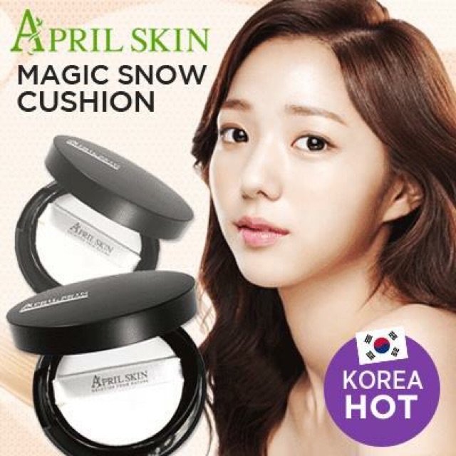 APRIL SKIN CUSHION - đủ 2 loại, MAGIC SNOW và MAGIC SNOW WHITE