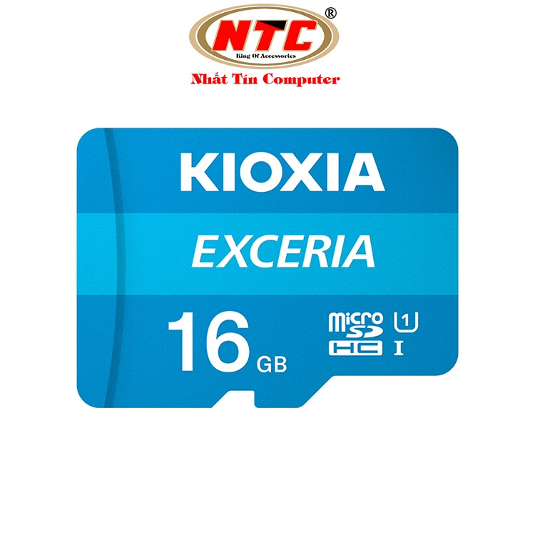 Thẻ nhớ MicroSDHC Kioxia Exceria 16GB UHS-I U1 100MB/s - Không Box (Xanh) - Nhất Tín Computer