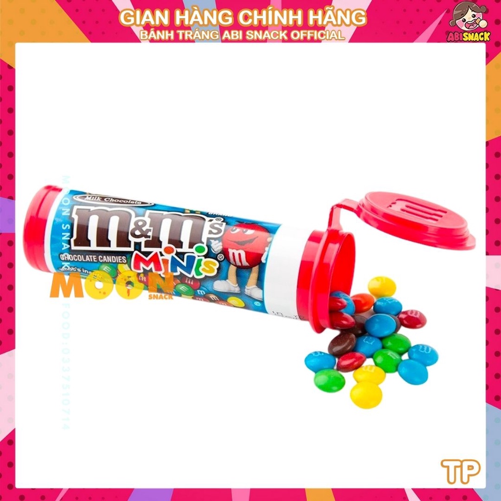 Lẻ 1 hộp Socola M&amp;m's Chocolate Minis Tube - Nhập khẩu Mỹ hủ 30.6g