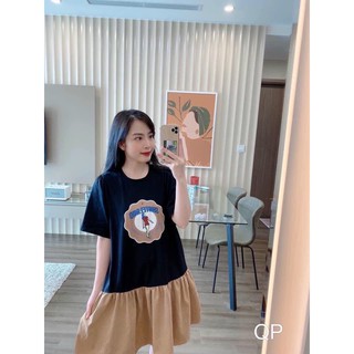 Váy cotton suông đuôi cá