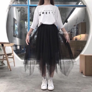 Chân váy 3 lớp CLOUDY SKIRT Có clip Ảnh shop tự chụp