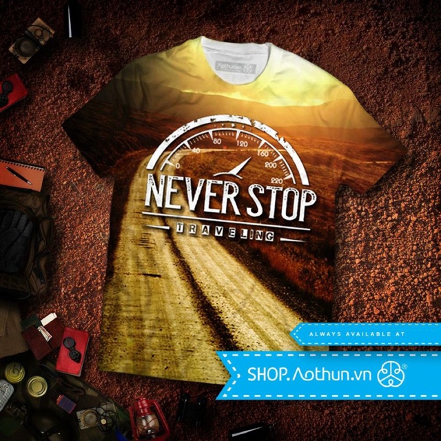 Áo Phượt "Never Stop Traveling"