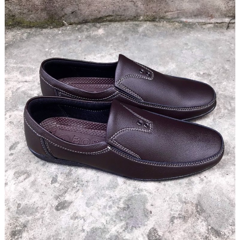 Giày lười nam phom đẹp, da mềm, mã GM12, size từ 39-44, màu nâu, mẫu mới nhất hiện nay