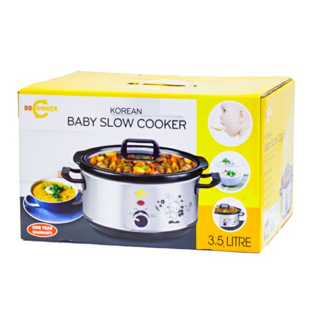 Freeship Nồi nấu cháo chậm Hàn Quốc 3.5 lít BBcooker BS35