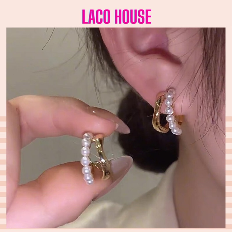 Khuyên tai nữ 925 sang trọng thanh lịch lacohouse J113