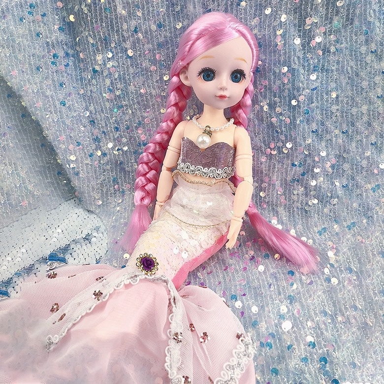 Đồ Chơi Mô Hình Nàng Tiên Cá Mặc Đầm Búp Bê BJD 1/6 Thời Trang