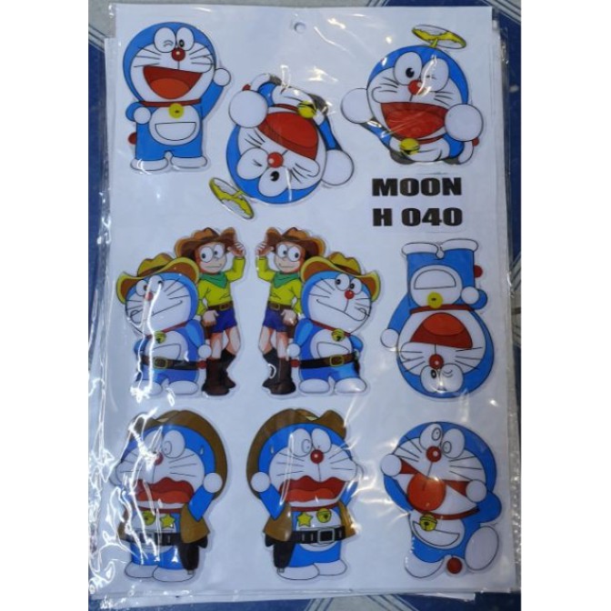 [Mã LIFEAU5SALE giảm 20k đơn 50k] Nguyên Tấm Tem nổi giá sỉ dán xe máy nhiều logo doraemon mẫu luke