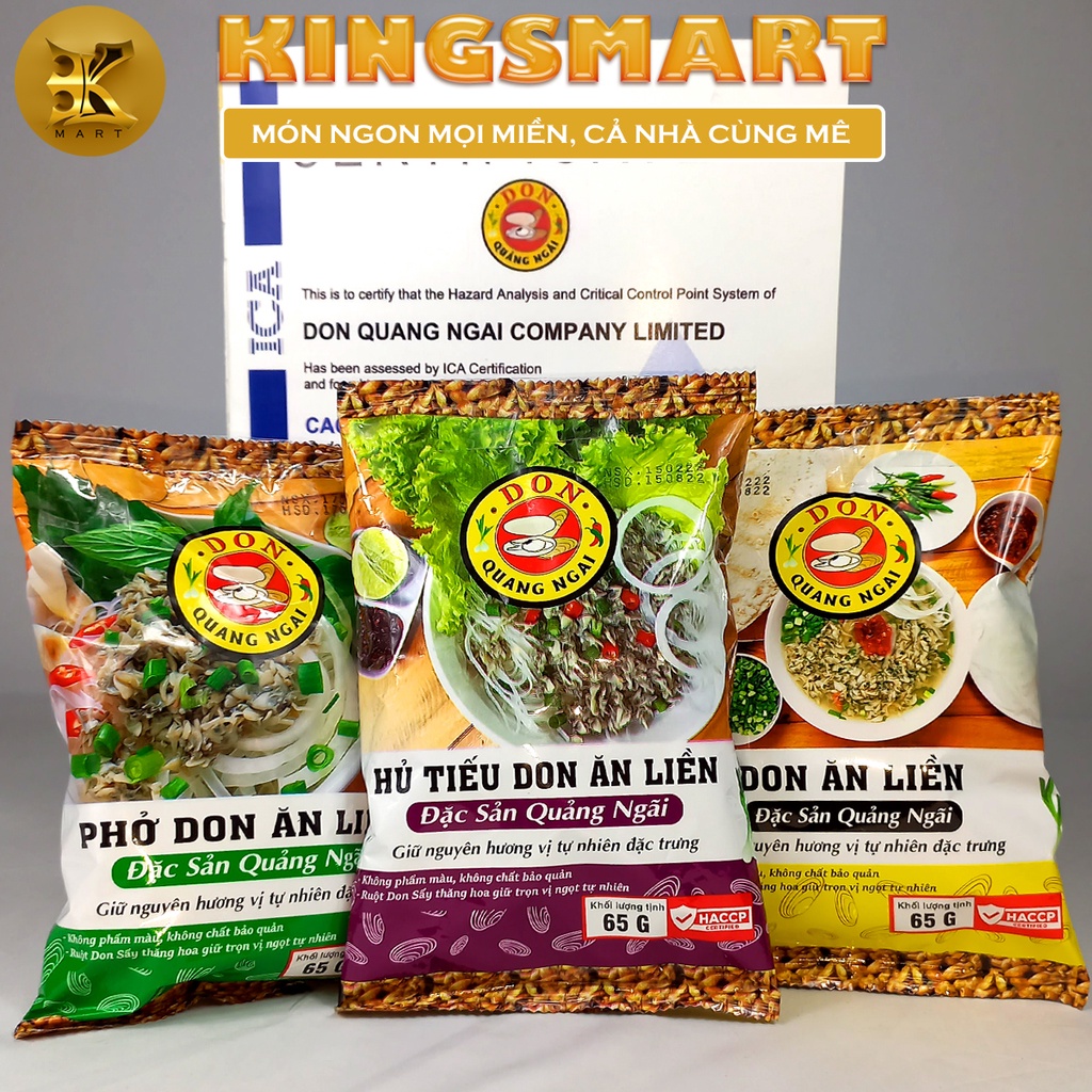 Gói Don Bánh Tráng Ăn Liền 65gr - Đặc Sản Quảng Ngãi