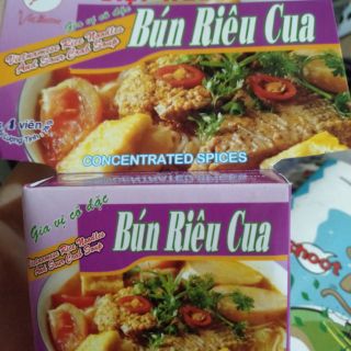 Viên gia vị cô đặc nấu bún riêu cua cực ngon[ 4 viên /74g]
